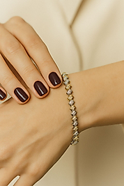 Crystal Line Bileklik – Gümüş Zirkon Taşlı VIP Koleksiyonu