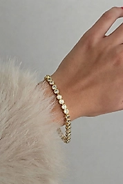 14K VIP Taşlı Zarif Bileklik